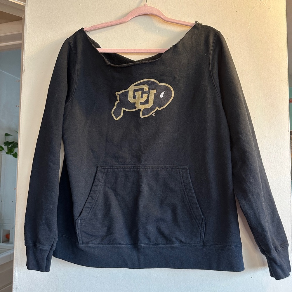 University of Colorado Boulder off the shoulder sweatshirt